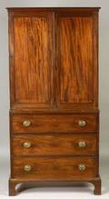 Victorian Mahogany BookcaseChest of Drawers