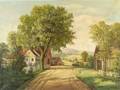 Attributed to Leslie Giffen Cauldwell American 18611941 Coming Up the Farm Road