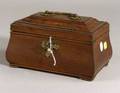Late Regency Mahogany Veneered Sarcophagus Tea Caddy
