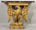 George II Giltwood and Marbletop Eagle Console Table