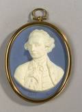 Wedgwood and Bentley Solid Blue Jasper Portrait Medallion of Captain James Cook