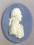 Wedgwood Light Blue Jasper Dip Portrait Medallion of Sir William Herschel