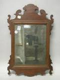 Small Chippendale Mahogany Looking Glass