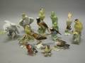 Collection of Fourteen Porcelain Bird Figures