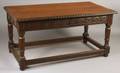Baroquestyle Walnut and Oak Refectory Table