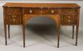 Edwardian Fruitwood and Harewood Inlaid Mahogany Sideboard