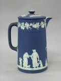 Wedgwood Dark Blue Jasper Dip Chocolate Pot