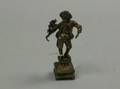Small Continental Gilt Silver Figure of a Young Man with Bouquet
