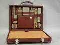 Italian Leather Cased Travel Dresser Set