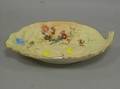 Royal Worcester Floral Decorated Leafform Porcelain Dish