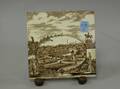 Wedgwood Boston Public Garden Brown Transfer Decorated Ceramic Tile