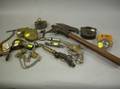 Collection of Padlocks Whistles Handcuff Weapons Etc
