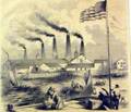 Unframed Lithograph Print of a View of the American Flint Glass Works