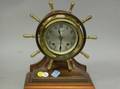 Chelsea Brass and Mahogany Ships Clock