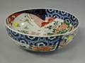 Japanese Imari Palette Porcelain Fruit Bowl