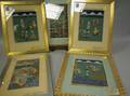 Five Framed Persian Gouache