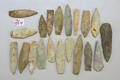 Group of midwestern chert lance points