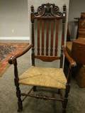 Carved Banisterback Armchair