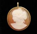 Shell Cameo Pendant