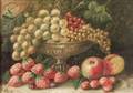 American School 19th Century Still Life with Fruit