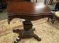 Empire Mahogany Veneer Serpentine Occasional Table