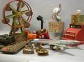 Group of Painted and Lithographed Tin and Windup Toys