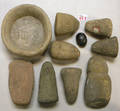 Group of stone Indian artifacts