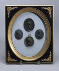 Four Wedgwood Black Basalt Portrait Medallions