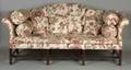 George III Mahogany Camelback Sofa