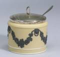 Wedgwood Yellow Jasper Dip Mustard Pot