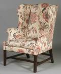 George III Mahogany Wing Chair