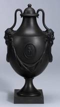 Modern Wedgwood Black Basalt Shape No1 Vase and Cover