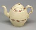 Two Staffordshire Creamware Teapots and Covers