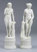 Two Parian Figures of Women