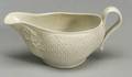 Staffordshire White Saltglaze Stoneware Sauceboat