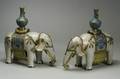 Pair of Cloisonne Elephants