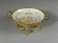 French Porcelain and Bronze Mounted Center Bowl