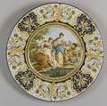 Large Italian Renaissance Revival Majolica Charger