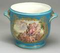 Sevresstyle Porcelain Cache Pot