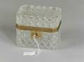 Continental Colorless Cut Glass and Ormolu Mounted Tea Box