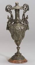 Continental Silvered Bronze Renaissance Revival Urn