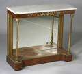 Louis XVI Style Mahogany Parcel Gilt and Ormolu Mounted Side Table