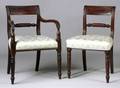 Set of Eight Regency Mahogany Dining Chairs