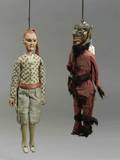 Two Continental Wood and Composition Puppets