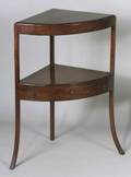 Victorian Mahogany Corner Washstand