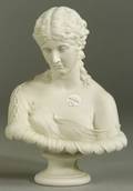 Parian Porcelain Bust of Clio