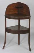 Victorian Crossbanded Mahogany Corner Stand
