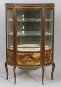 Louis XV Style Bronze Mounted Kingwood Vernis Martin Vitrine