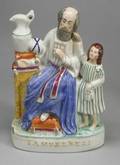 Victorian Staffordshire Figure of Samuel and Eli