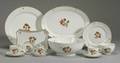 Royal Copenhagen Porcelain Brown Iris Dinner Service for Eighteen